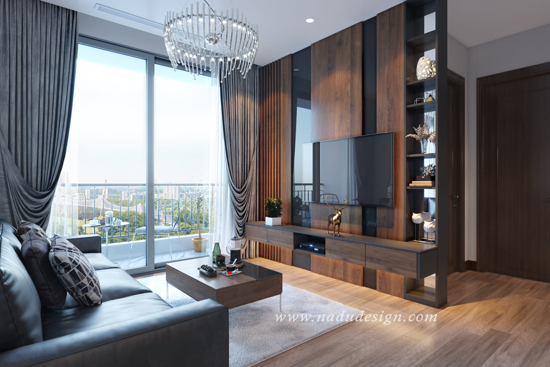 Thiết kế nội thất đẳng cấp cho căn hộ chung cư Vinhomes Green Bay